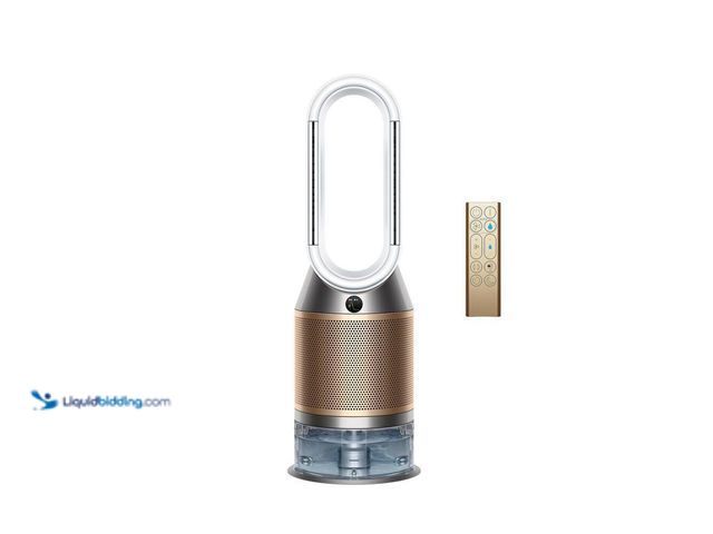 Lot 49-5512552 - Dyson 109 sq. ft. Combined HEPA+K-Carbon filter in White/Gold with Air Multiplier technology and hum...