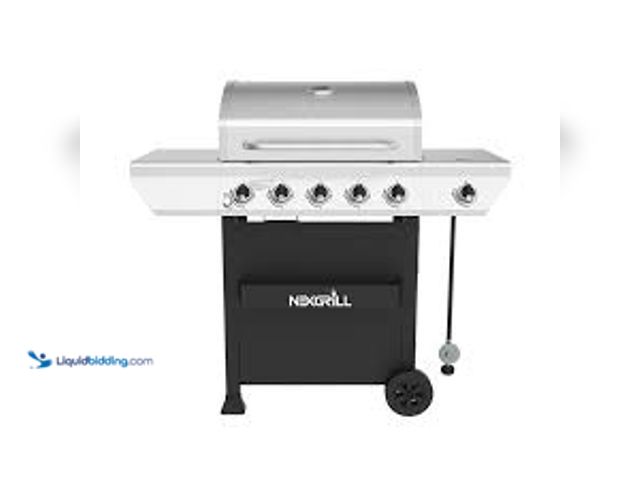 Lot 49-5411600 - Nexgrill 5-Burner Propane Gas Grill in Stainless Steel with Side Burner and Condiment Rack. Model # ...