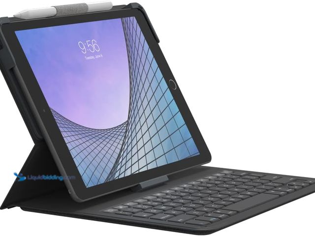 Lot 49-5543667 - ZAGG Messenger Folio 2 Tablet Keyboard & Case, Laptop-Style Keys, Built-in Stand for iPad 11" (A16) ...