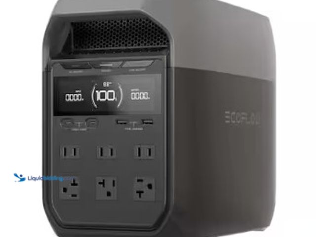 Lot 49-2022803 - EcoFlow 1800-Watt DELTA 3 Portable LFP Power Station, 1024Wh Battery Generator, Push-Button Start, H...