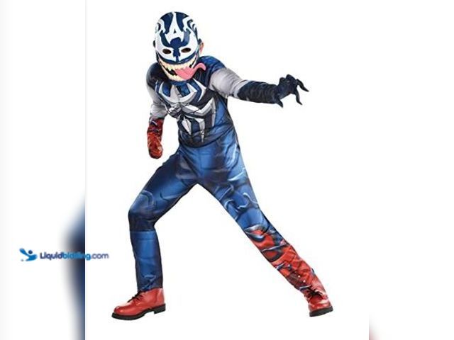 Lot 49-5433815 - Kids' Venomized Marvel Captain America Costume With Mask. New small