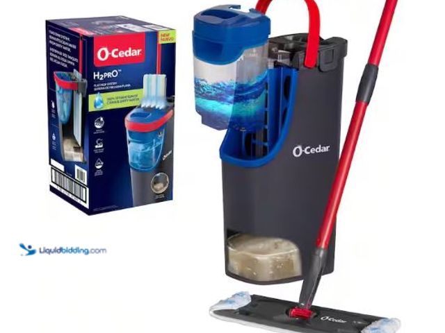 Lot 49-3432461 - O-Cedar H2prO Microfiber Flat Mop System, Model # 175765, Unused, Has accessories/Attachments.  Ref#...