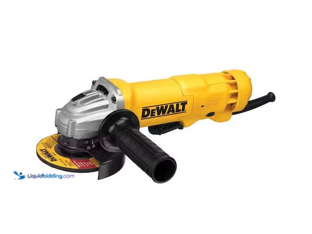 Lot 49-1576899 - DEWALT 11 Amp Corded 4.5 in. Small Angle Grinder Model # DWE402W, Slightly Used, Tested Works, Missi...