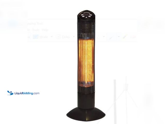 Lot 49-2006256 - Westinghouse Freestanding Oscillating Tower Infrared Electric Outdoor Heater with Remote - Black - W...