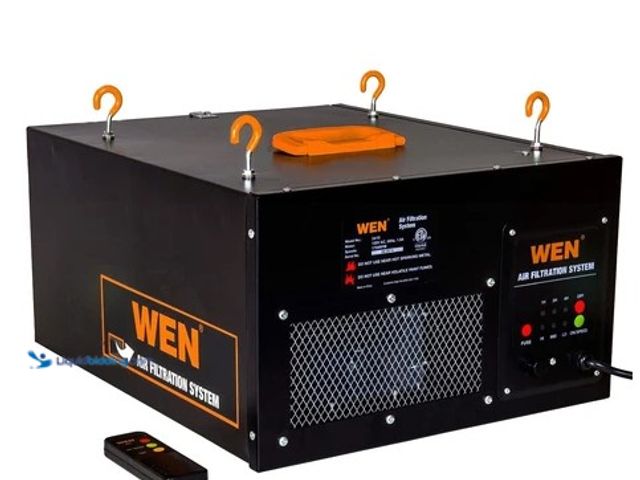 Lot 49-2004650 - WEN 3-Speed Remote-Controlled Air Filtration System (300/350/400 CFM), Model #3410, Slightly used, P...