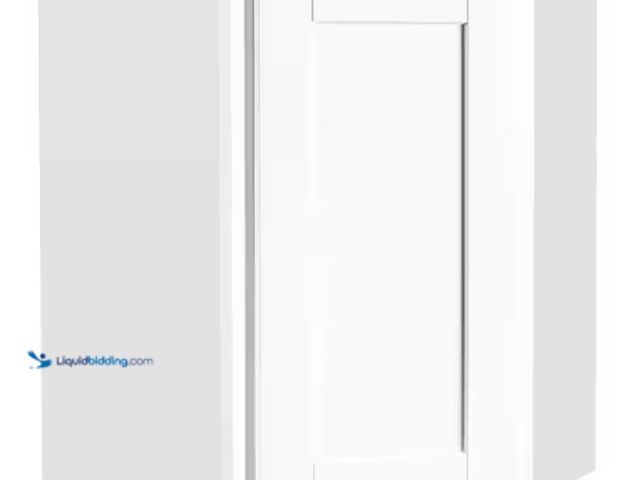 Lot 49-5478314 - Hampton Bay
Shaker 24 in. W x 12 in. D x 30 in. H Assembled Diagonal Corner Wall Cabinet in Satin W...