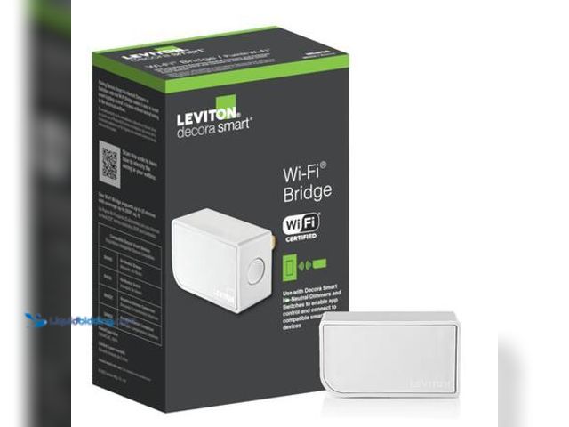 Lot 49-5554089 - Leviton Decora Smart Wi-Fi Bridge, Use with DN6HD/DN15S No-Neutral Dimmers and Switches Model#  MLWS...