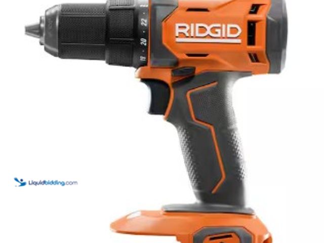 Lot 49-2025049 - RIDGID 18V Cordless 1/2 in. Drill/Driver (Tool Only), Model # R86008, MSRP $129, Slightly used, No b...