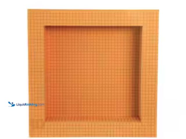 Lot 49-1623833 - Schluter Kerdi-Board-SN Shower Niche with Frame 12 in. W x 12 in. L x 0.5 in. T Underlayment for Til...