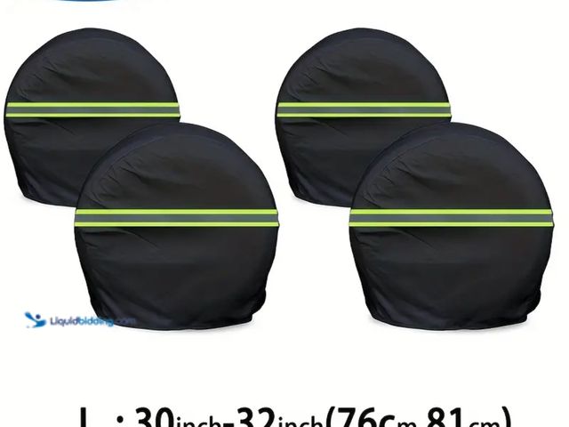 Lot 49-1816682 - New High Visibility Car Tire Covers 4pcs large 30 to 32 inch