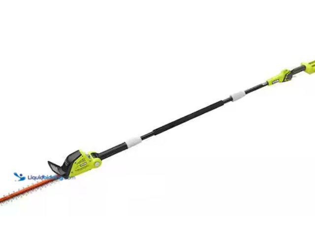 Lot 49-1623444 - RYOBI 40V 18 in. Cordless Battery Pole Hedge Trimmer (Tool-Only), Model # RY40603BTL, Parts and repa...