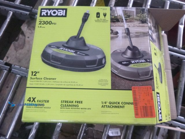 Lot 49-1518022 - RYOBI 12 in. 2,300 PSI Electric Pressure Washers Surface Cleaner Model # RY31012, Slightly Used  Ref...