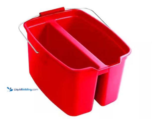 Lot 49-5555340 - Rubbermaid Commercial Products
19 Qt. Red Plastic Double Bucket, Unused in a PK of 2