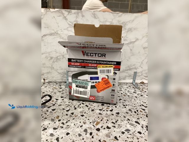 Lot 49-5460426 - VECTOR 50 Amp Battery Charger/Maintainer VECBC50 Item is used, powers on