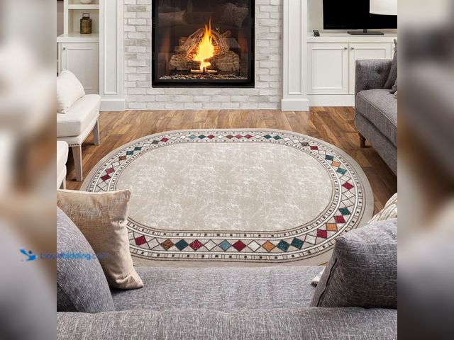 Lot 49-5485250 - Antep Rugs Alfombras Modern Bordered 5x7 Non-Skid (Non-Slip) Low Profile Pile Rubber Backing Indoor ...