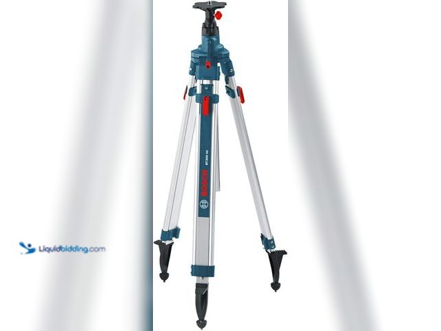 Lot 49-5539654 - BOSCH  Heavy-Duty Aluminum Elevator Tripod. Model: BT300. Unused