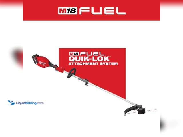 Lot 49-5552698 - Milwaukee
M18 FUEL 18V 16 in. Brushless Cordless Battery Powered String Trimmer w/QUIK-LOK Attachme...
