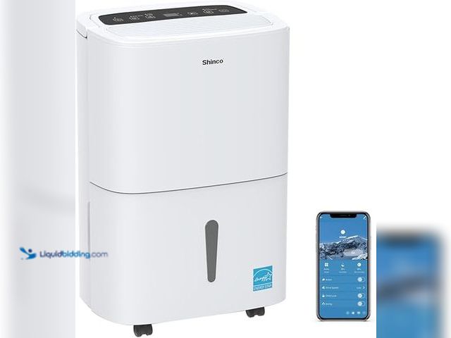 Lot 49-5415187 - Shinco 7,000 Sq.Ft Energy Star Dehumidifier with Pump and WIFI, Ideal for Large Industrial Rooms and...