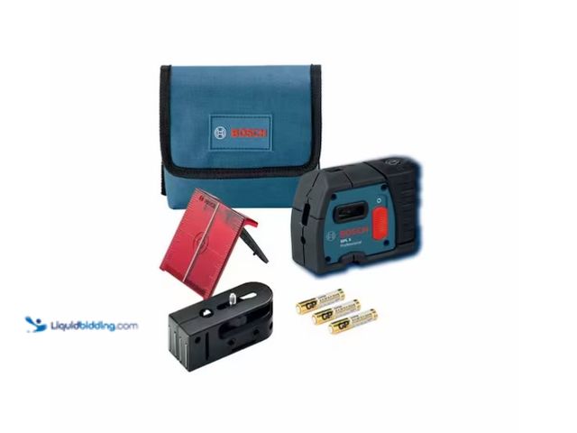 Lot 49-1575775 - Bosch 100 ft. 5 Point Plumb and Square Laser Level Self Leveling with Hard Carrying Case, Model # GP...