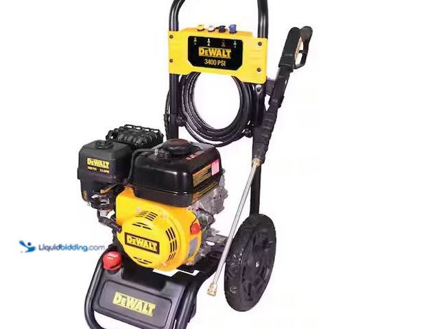 Lot 49-1568866 - DEWALT 3400 PSI 2.5 GPM Gas Cold Water Pressure Washer with DeWalt 210 Engine Model # DXPW61372, Use...