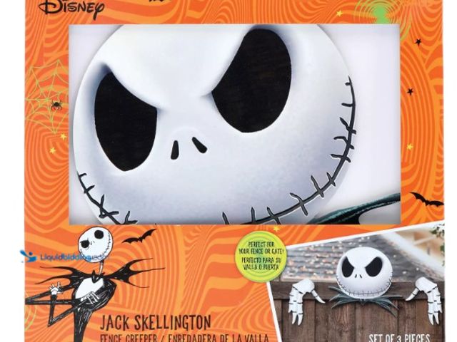 Lot 49-5450039 - Gemmy Disney The Nightmare Before Christmas Jack Skellington Fence Creeper. [Model: 228291 Unused