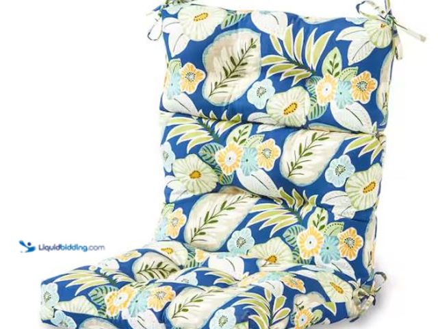 Lot 49-1624482 - Greendale Home Fashions Marlow Floral Outdoor High Back Dining Chair Cushion Model # OC4809-MARLOW, ...