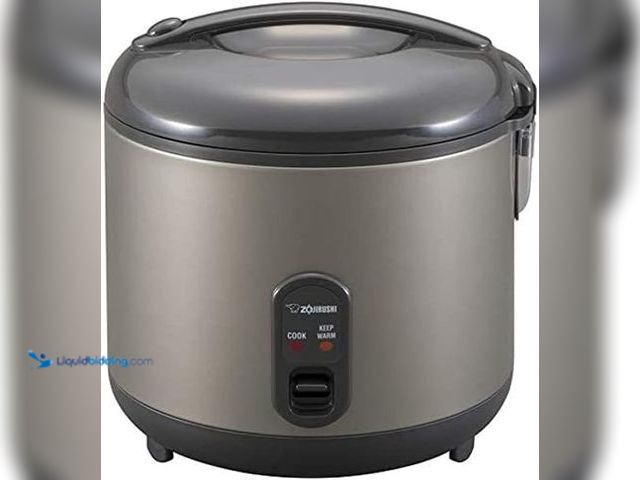 Lot 49-5552997 - Zojirushi 1.8-Liter Rice Cooker and Warmer (Metallic Gray) | Automatic keep-warm, one-touch operatio...