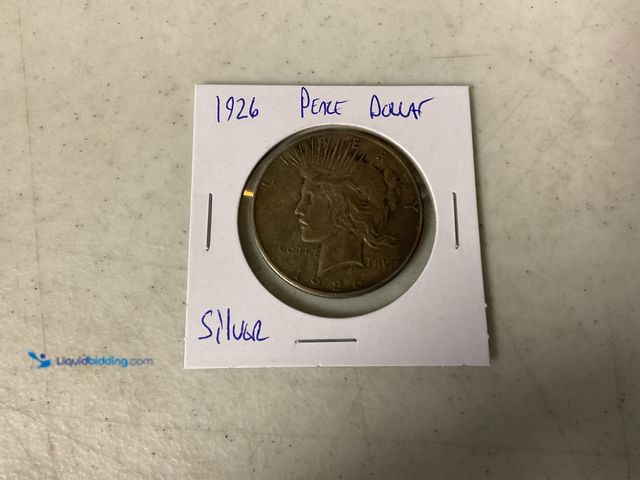 Lot 49-1830728 - 1926 PEACE DOLLAR SILVER COIN #COINS0219