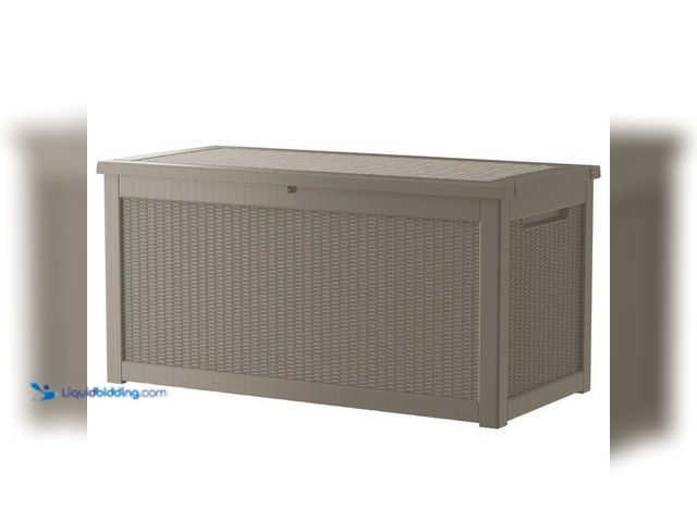 Lot 49-5435640 - Kadehome
260 gal. Light Brown Resin Deck Box Waterproof Outdoor Storage Deck Box for Furniture Cush...