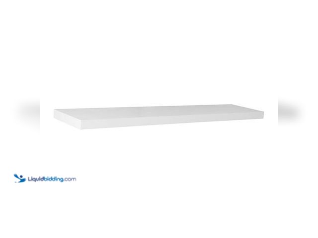 Lot 49-2021874 - Home Decorators Collection 36 in. L x 8 in. W Slim Floating White Shelf. Model # 9085648. MSRP $37. ...