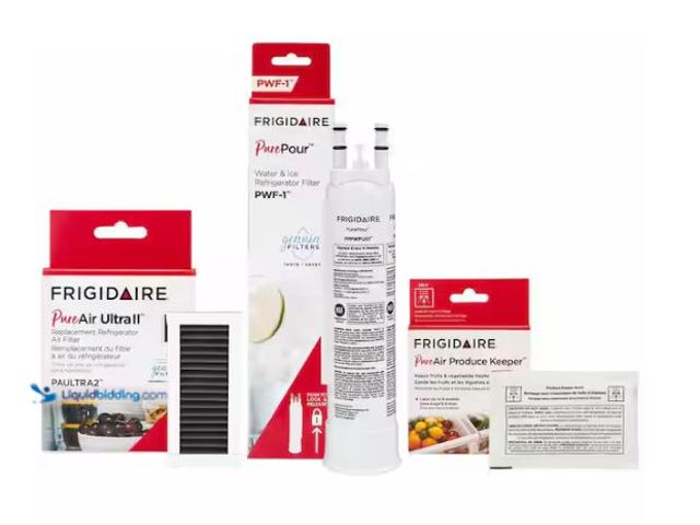 Lot 49-1627456 - Frigidaire Refrigerator Air and Water Filter Combo Kit for Frigidaire and Frigidaire Gallery 3-Pack ...