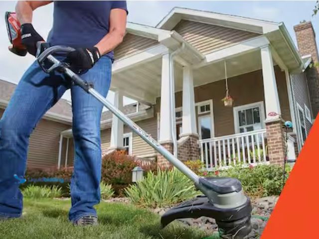 Lot 49-1623501 - ECHO 56V 16 in. Brushless Cordless Battery Straight Shaft String Trimmer with Speed-Feed Head and 2....