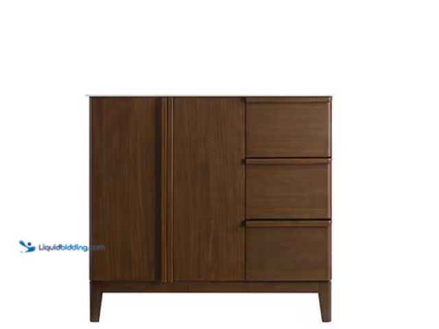 Lot 49-5580871 - Home Decorators Collection
Sellan 37 in. Single Sink Freestanding Bathroom Vanity in Dark Walnut . ...