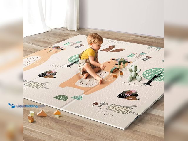 Lot 49-5546043 - UANLAUO Foldable Baby Play Mat, Extra Large Waterproof Activity Playmats for Babies,Toddlers, Infant...