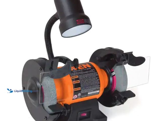 Lot 49-2001241 - WEN 6 in. 2.1 Amp Single Speed Bench Grinder with Flexible Work Light, Model # BG4276, Unused, Has a...