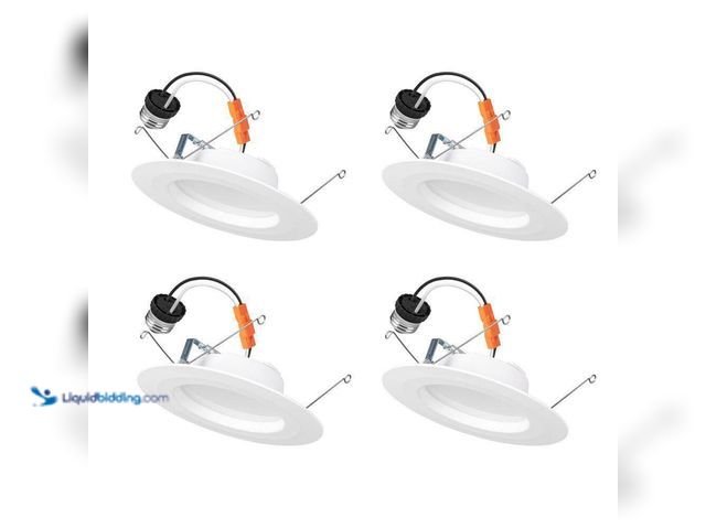 Lot 49-5412911 - Commercial Electric
5/6 in. Integrated LED Recessed Retrofit Light Trim with Selectable Color Tempe...