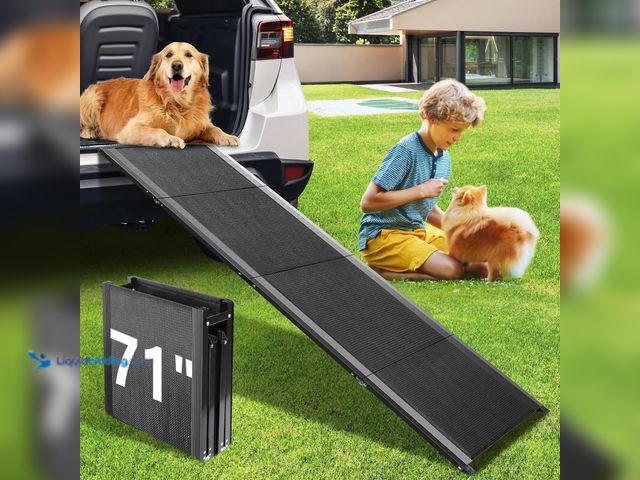 Lot 49-5453040 - Dog Ramp for Car, 71'' L x 20'' W Dog Ramps for Large Dogs, Extra Wide Pet Ramp with Non-Slip Surfac...