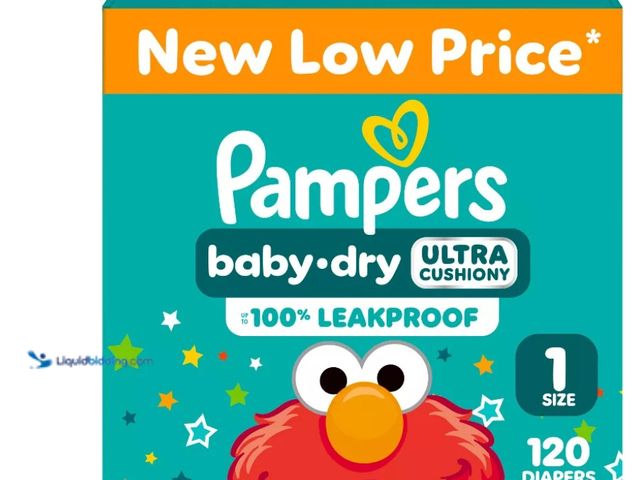 Lot 49-5543304 - Pampers Baby Dry Diapers Super Pack - Size 1 - 120ct. New
