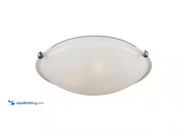 Lot 49-1630793 - Generation Lighting Clip Ceiling Flush Mount 3-Light Brushed Nickel Flush Mount Model # 7543503-962,...