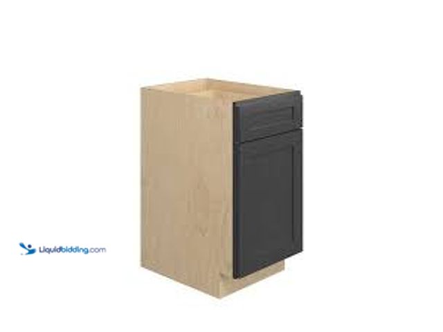 Lot 49-5485265 - Kunal Kitchens Jamestown Recessed 18 in. W x 34.5 in. H x 24 in. D in Espresso Plywood Assembled Bas...