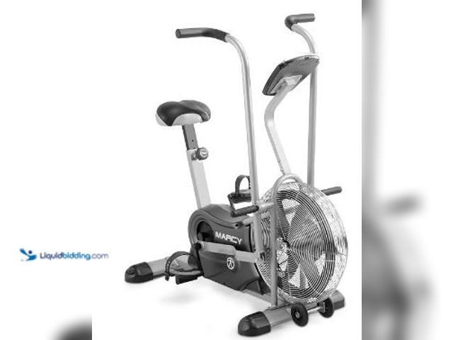 Lot 49-1513969 - Marcy Air-Resistance Exercise Fan Bike With Dual Action Handlebars, Model# B0C7X71CPD, New (fact Ban...