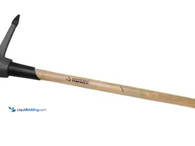 Lot 49-1512811 - Husky 5 lb. Pick Mattock with 36 in. Wooden Handle, Model # 201906, slightly used, rusty from storag...