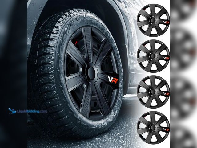 Lot 49-5445892 - Alpena VR Carbon Vehicle Wheel Covers, Premium European-Made Rim Covers with 3-Step Retention System...