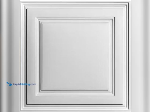 Lot 49-3432586 - Ceilume Stratford White Feather-Light 2 ft. x 2 ft. Lay-in Ceiling Panel (Case of 40), Model # V1-ST...