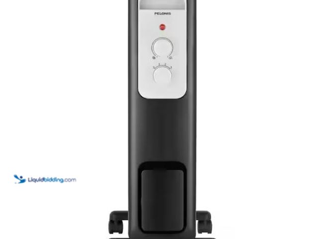 Lot 49-1624788 - Pelonis 1,500-Watt Oil-Filled Radiant Electric Space Heater with Thermostat; Model # HO-0279; Used, ...
