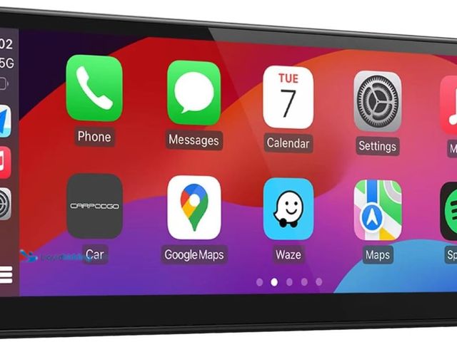 Lot 49-1516390 - [2025 Fully Laminated Screen] CarpodGo T3 Pro Portable 60fps Wireless Carplay Android Auto,8.9 Inch ...