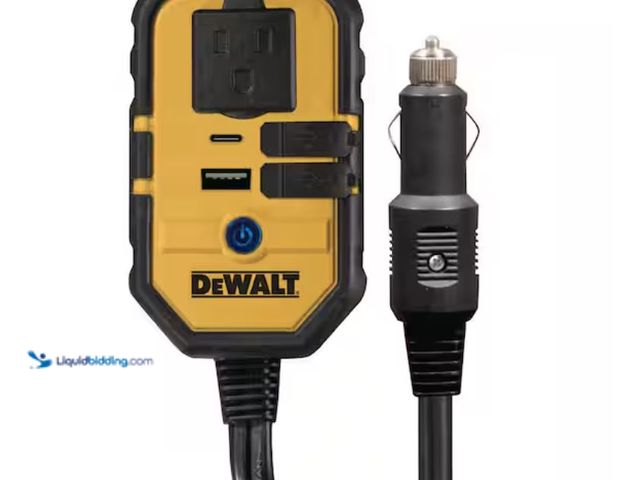 Lot 49-2020582 - DEWALT 140-Watt Portable Power Inverter for Car with Dual USB Ports, Model # DXAEPI140. MSRP: $49.98...