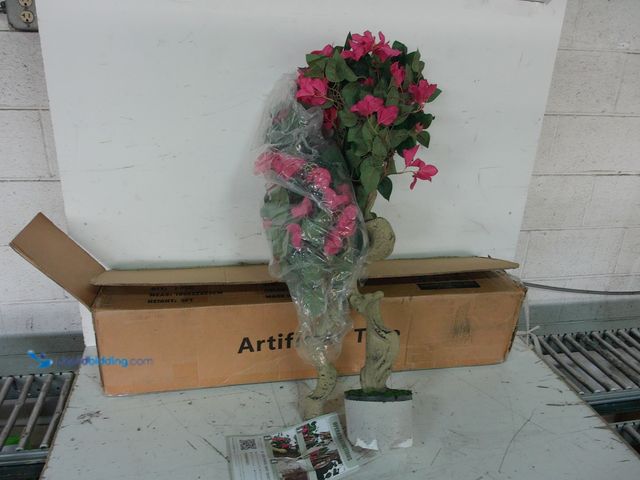 Lot 49-1622494 - ARTIFICIAL BOUGAINVILLEA TREE 41" Tall (Red/Pink), Unused, Shipping damage, No pot  Ref#PA0703