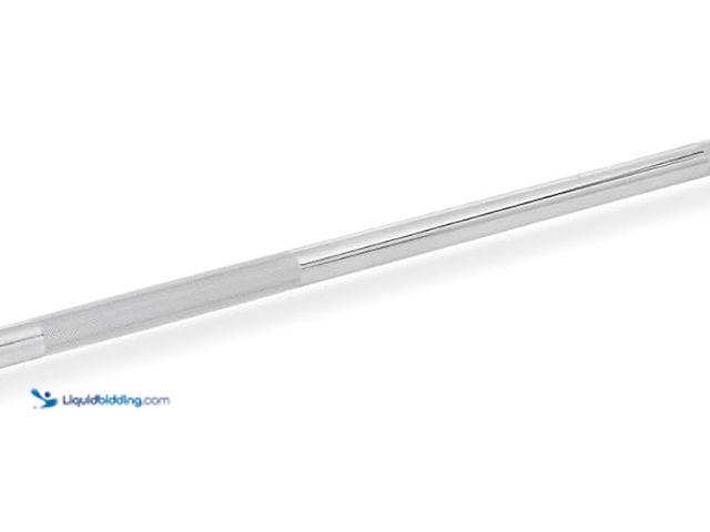 Lot 49-5437476 - 5ft Straight Barbell Bar with Star Locks, 1" Diameter. [Model: B0DMSQ31HX] Unused