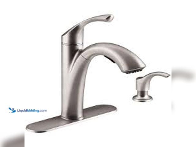 Lot 49-5483361 - KOHLER Mistos Single-Handle Pull-Out Sprayer Kitchen Faucet In Stainless Steel. Model # K-R72510-SD-...